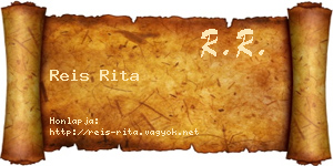 Reis Rita névjegykártya